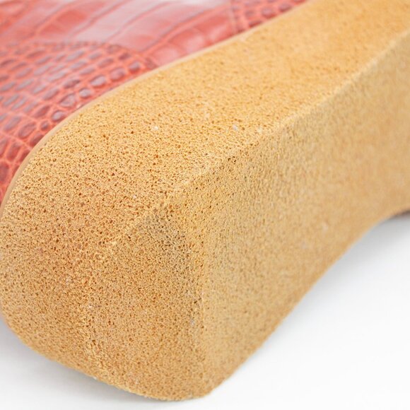 Vince Camuto Niko Crocodile Embossed Side Zip Platform Boots: Size 11 M - Picture 6 of 8